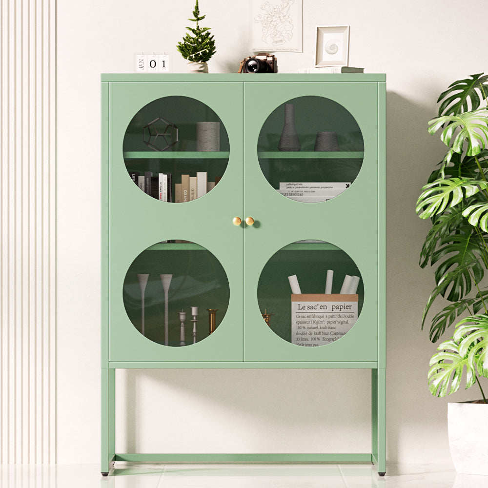Artiss Ella Metal Cabinet - Green