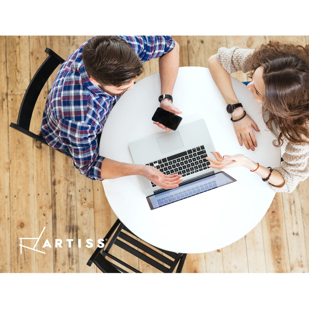 Artiss Dining Table Round - White