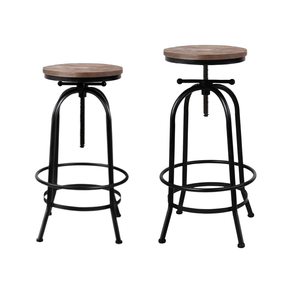 Artiss Vintage Style Bar Stools x 4 - Wooden