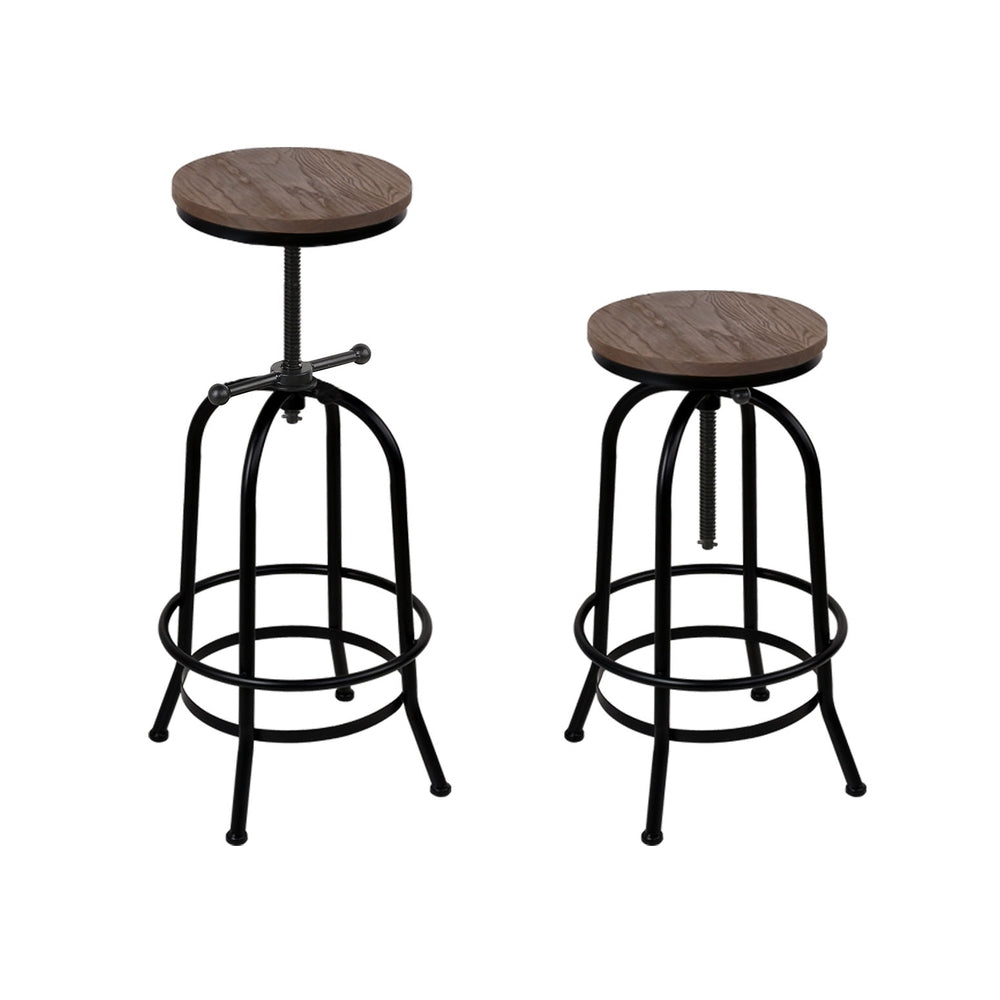 Artiss Vintage Style Bar Stools x 4 - Wooden