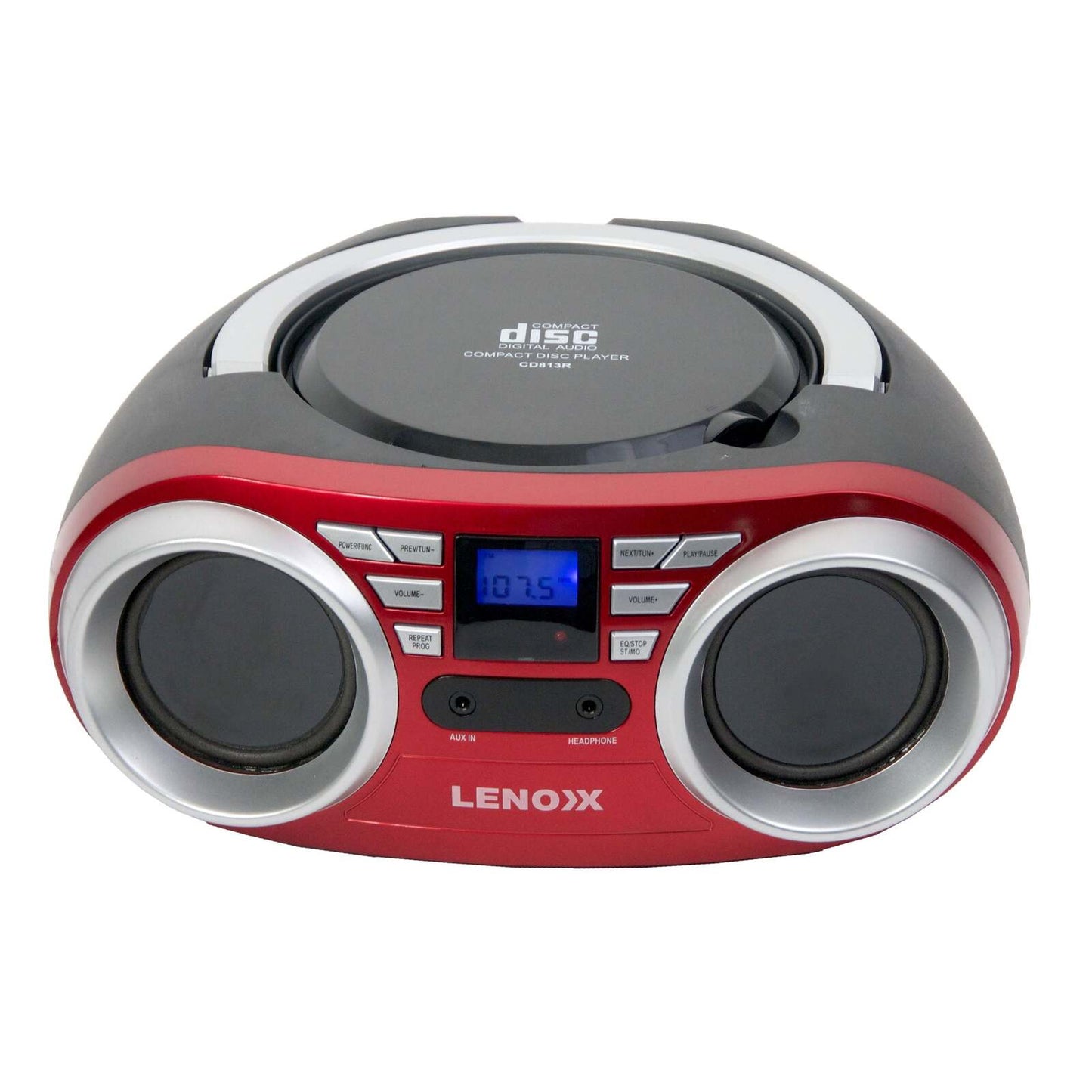 Portable CD Player with FM Radio - Red