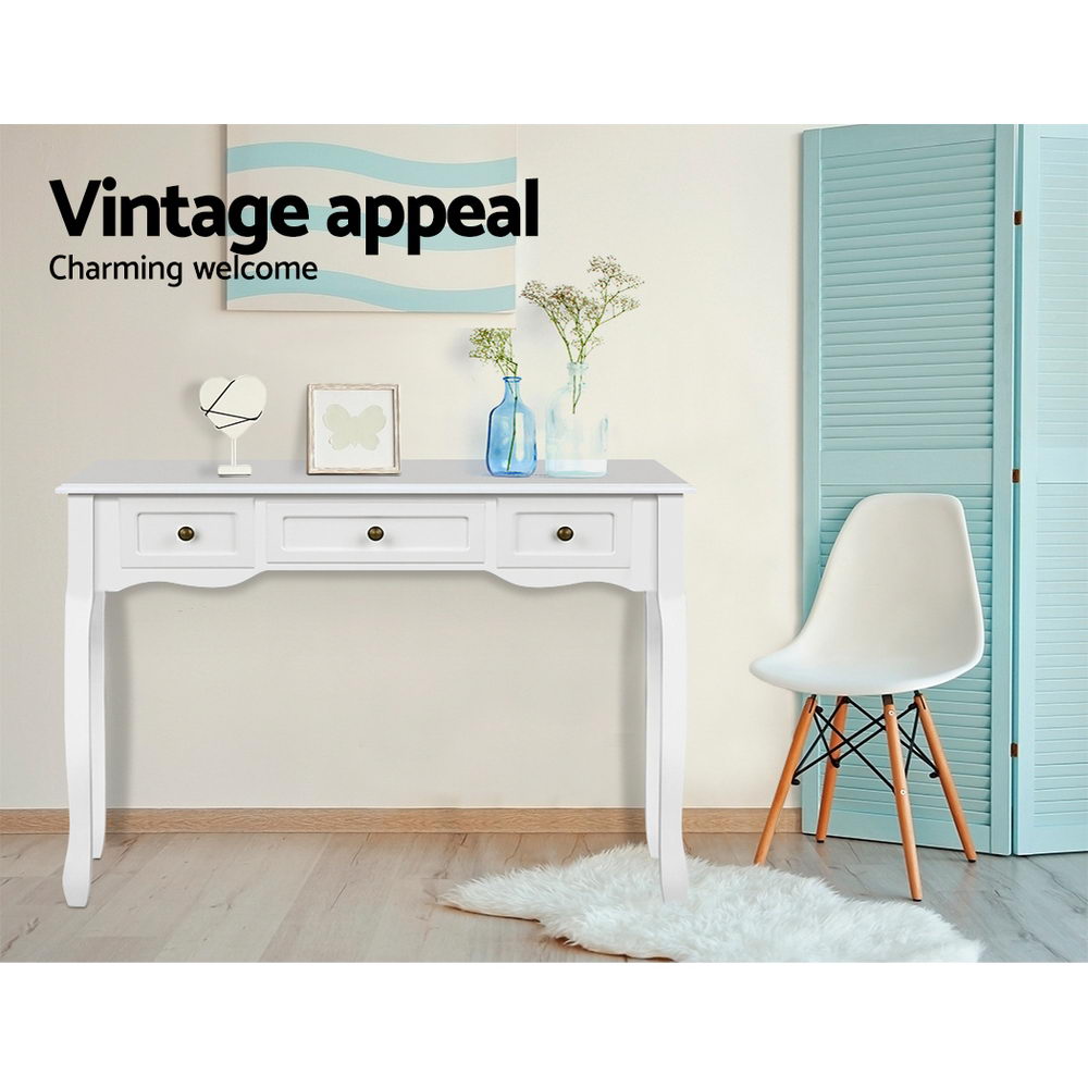 Artiss Console Table - Hamptons White