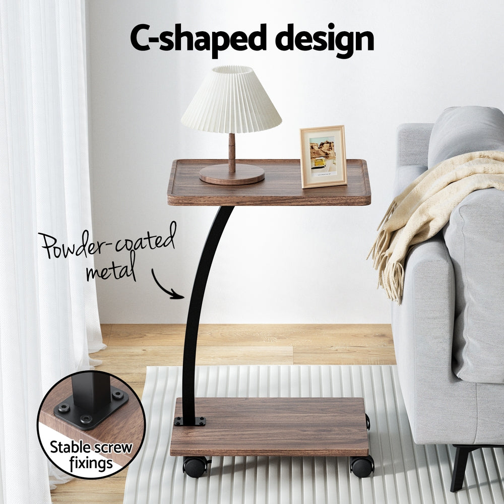 Artiss C Shaped Portable Table