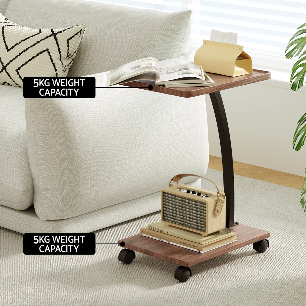 Artiss C Shaped Portable Table