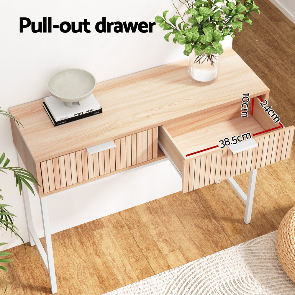 Artiss Console Table with 2 Drawers