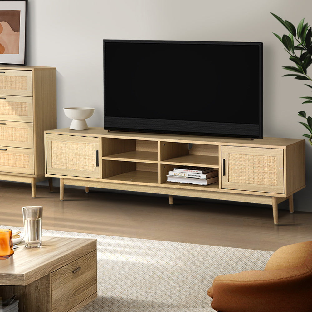 Artiss Cole Entertainment Unit - Rattan