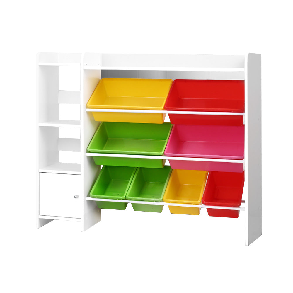 Keezi Kids Bookshelf - 8 x Bins