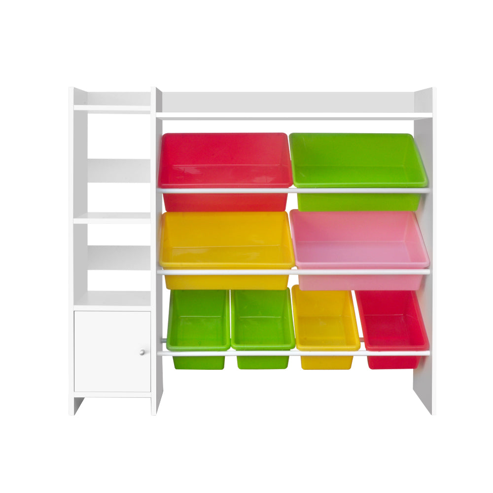 Keezi Kids Bookshelf - 8 x Bins