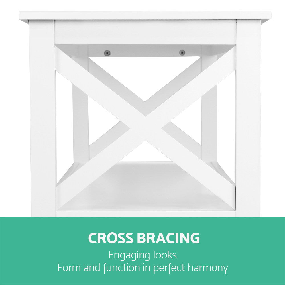 Artiss Polly Console Table - White
