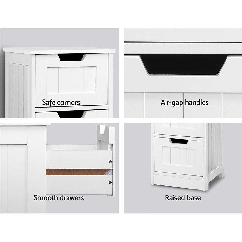 Artiss Chest of 4 Drawers - Lessa White