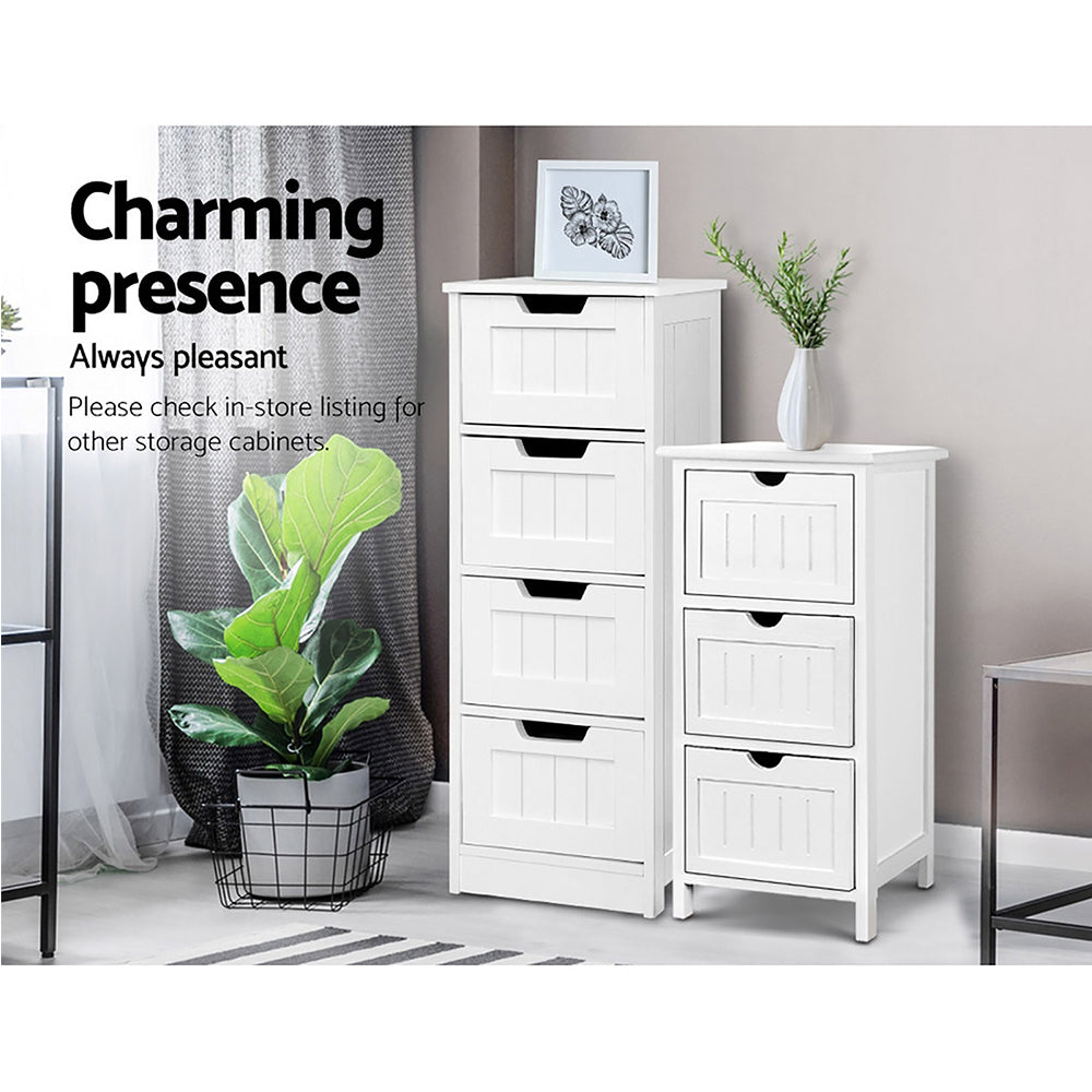 Artiss Chest of 4 Drawers - Lessa White