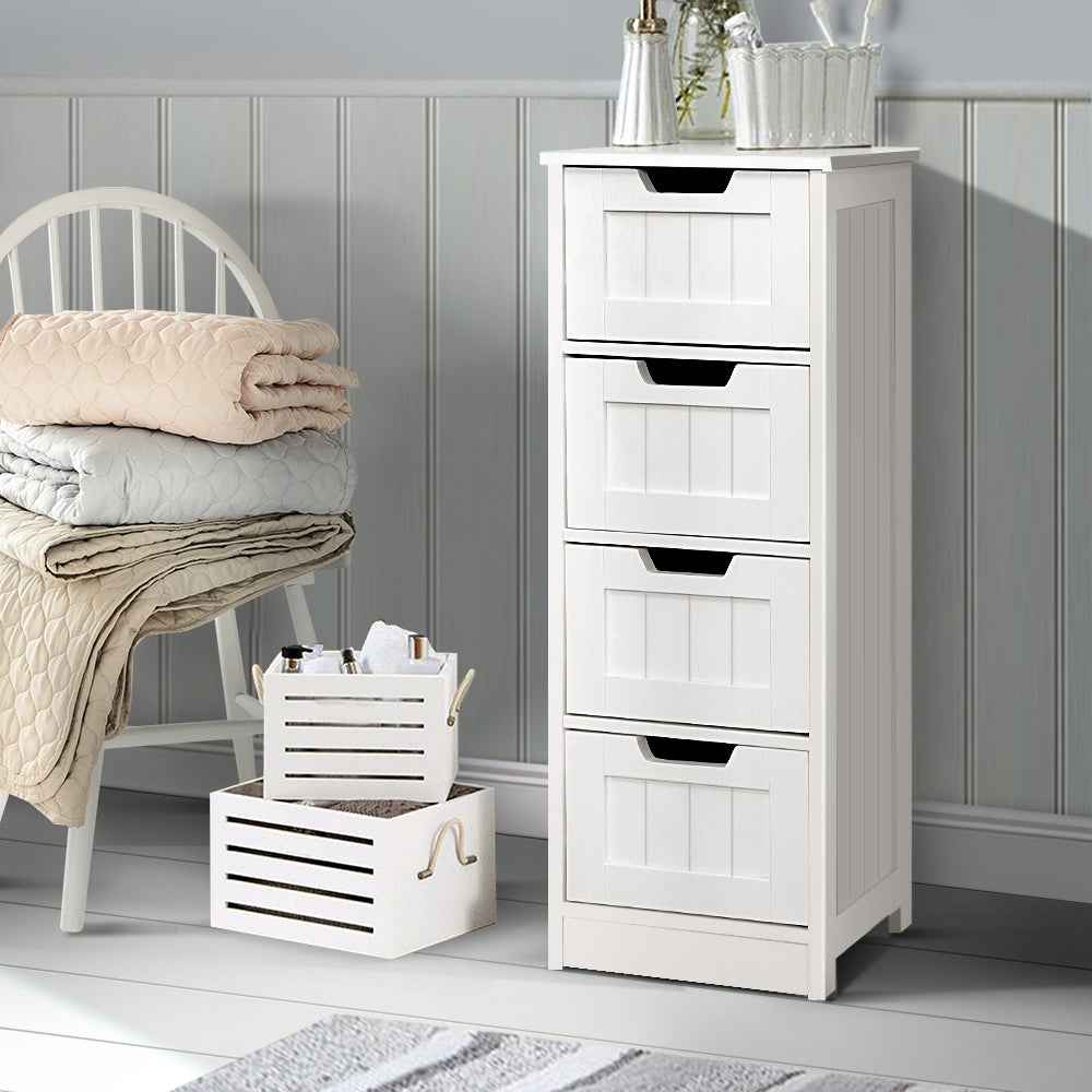 Artiss Chest of 4 Drawers - Lessa White