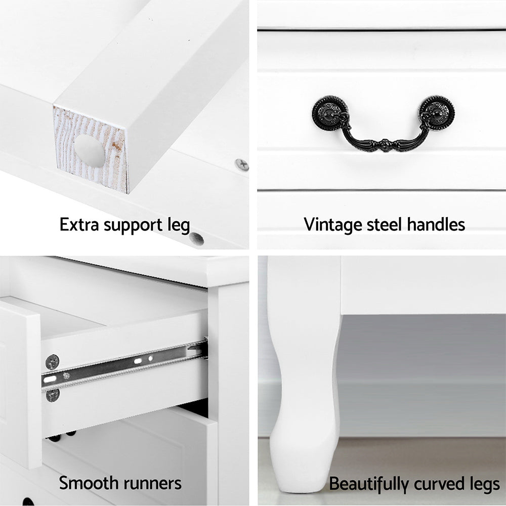 Artiss Chest of 6 Drawers - Kubi White