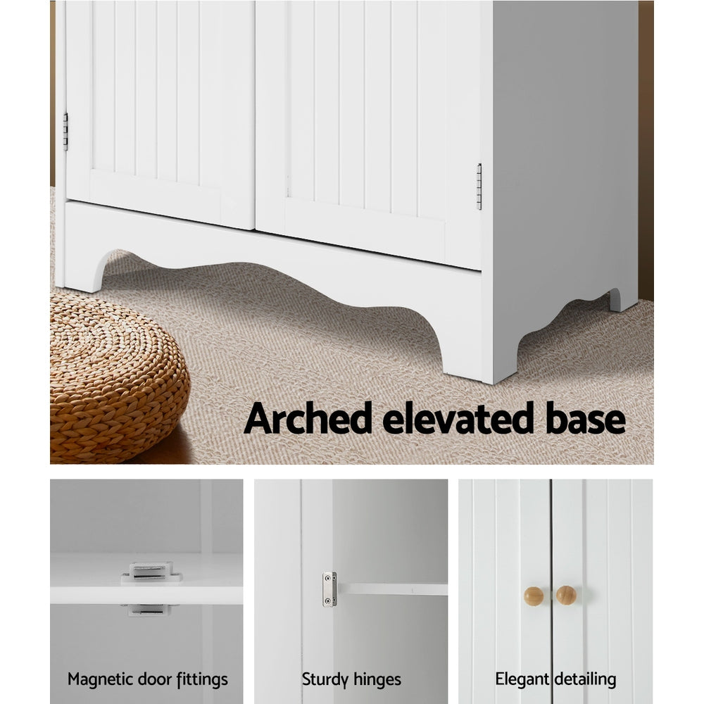 Artiss Berne Buffet Sideboard with 4 Doors - White