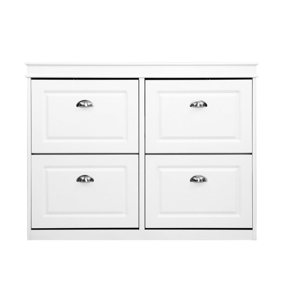 Artiss Shoe Rack Bench - Large White