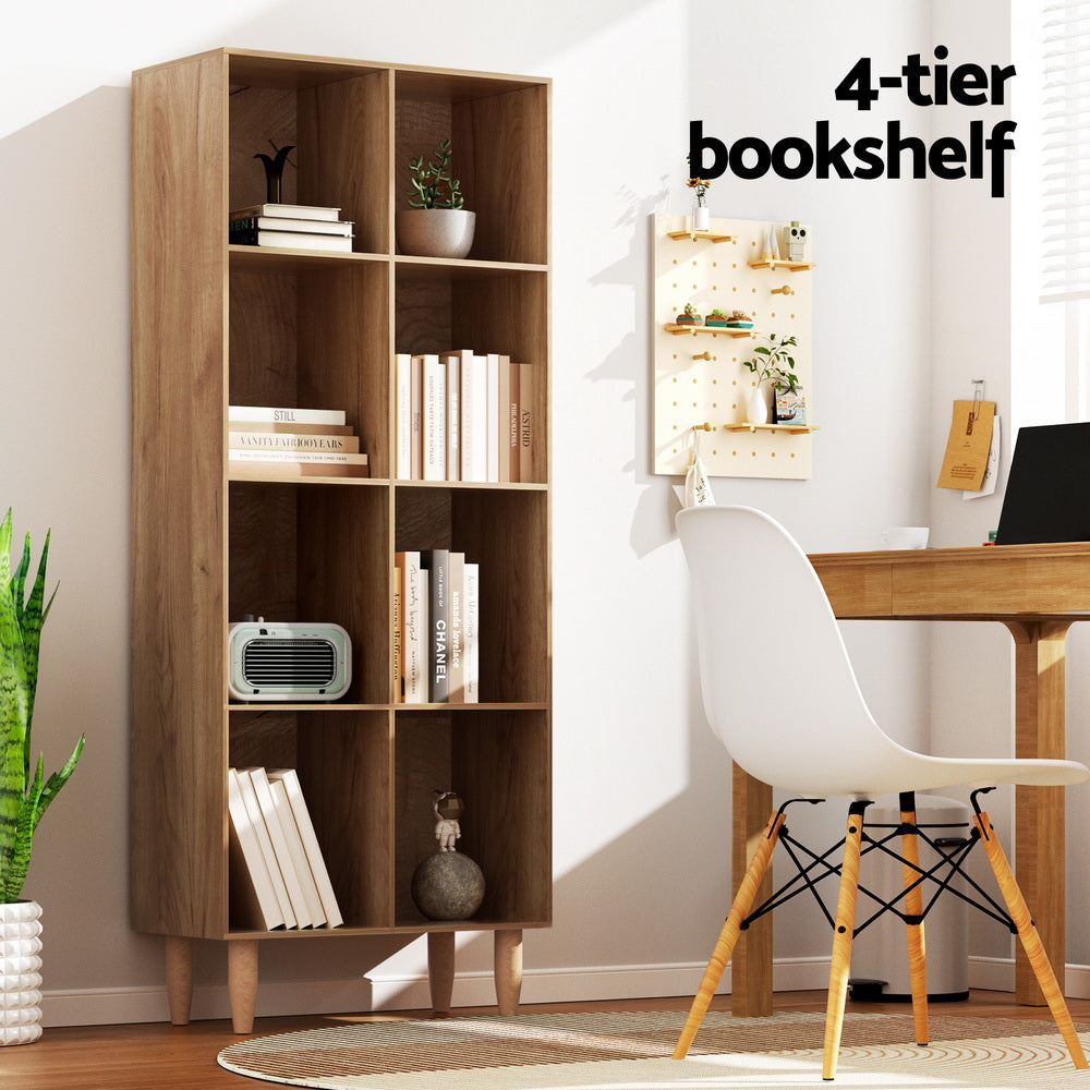 Artiss Leor Bookcase - Walnut
