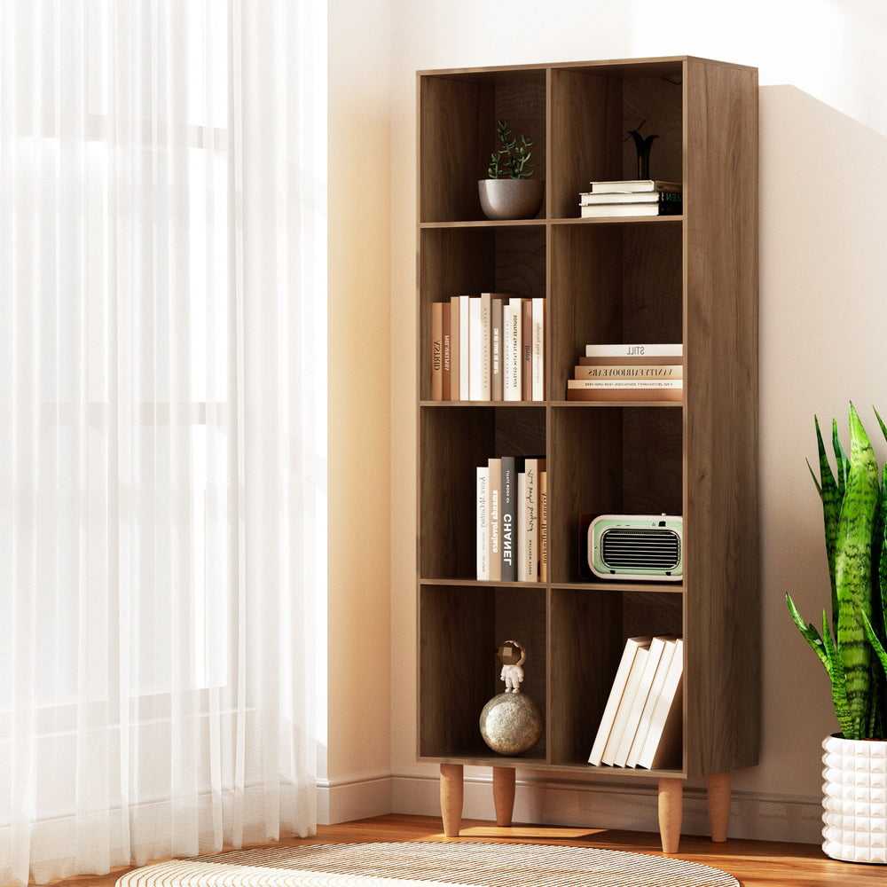 Artiss Leor Bookcase - Walnut