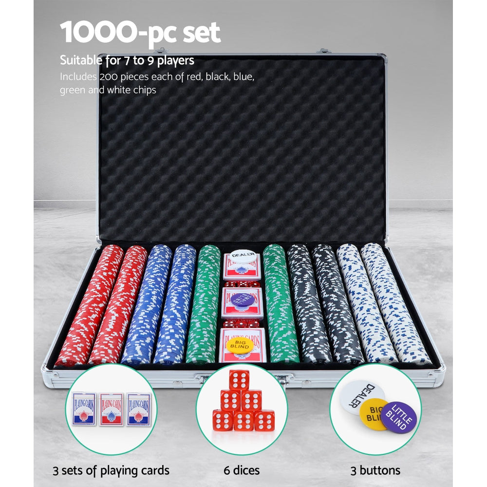 Poker Cards & Chips Set - 1000 pieces