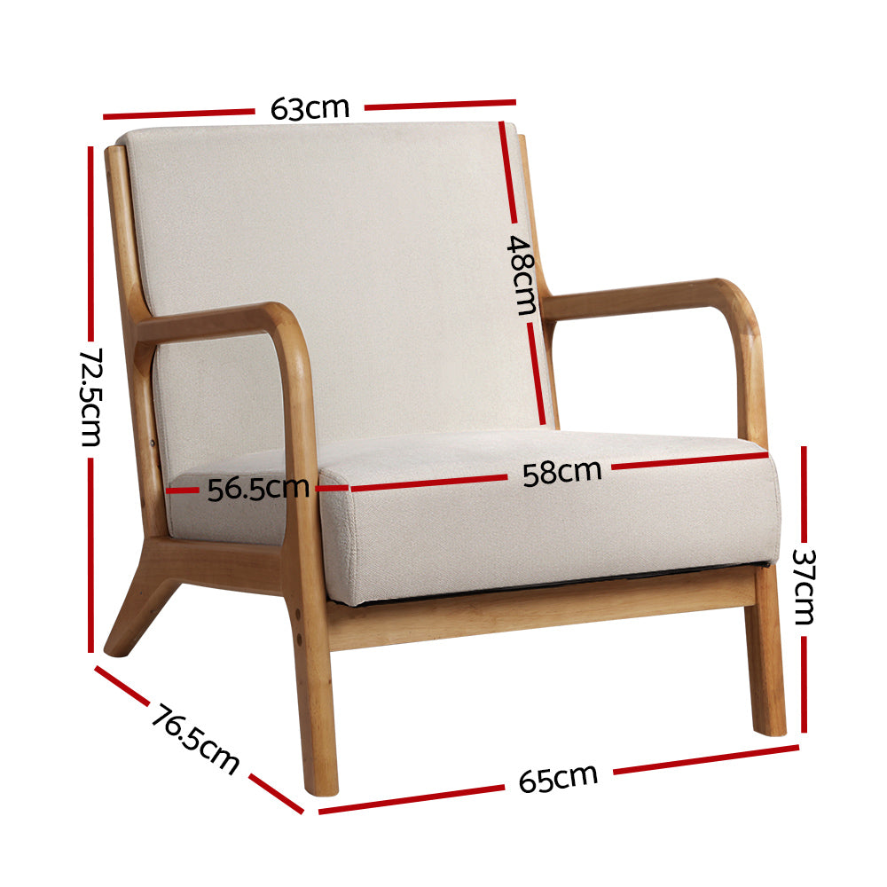 Artiss Olive Armchair - Beige