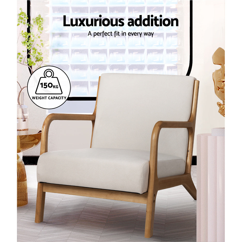 Artiss Olive Armchair - Beige