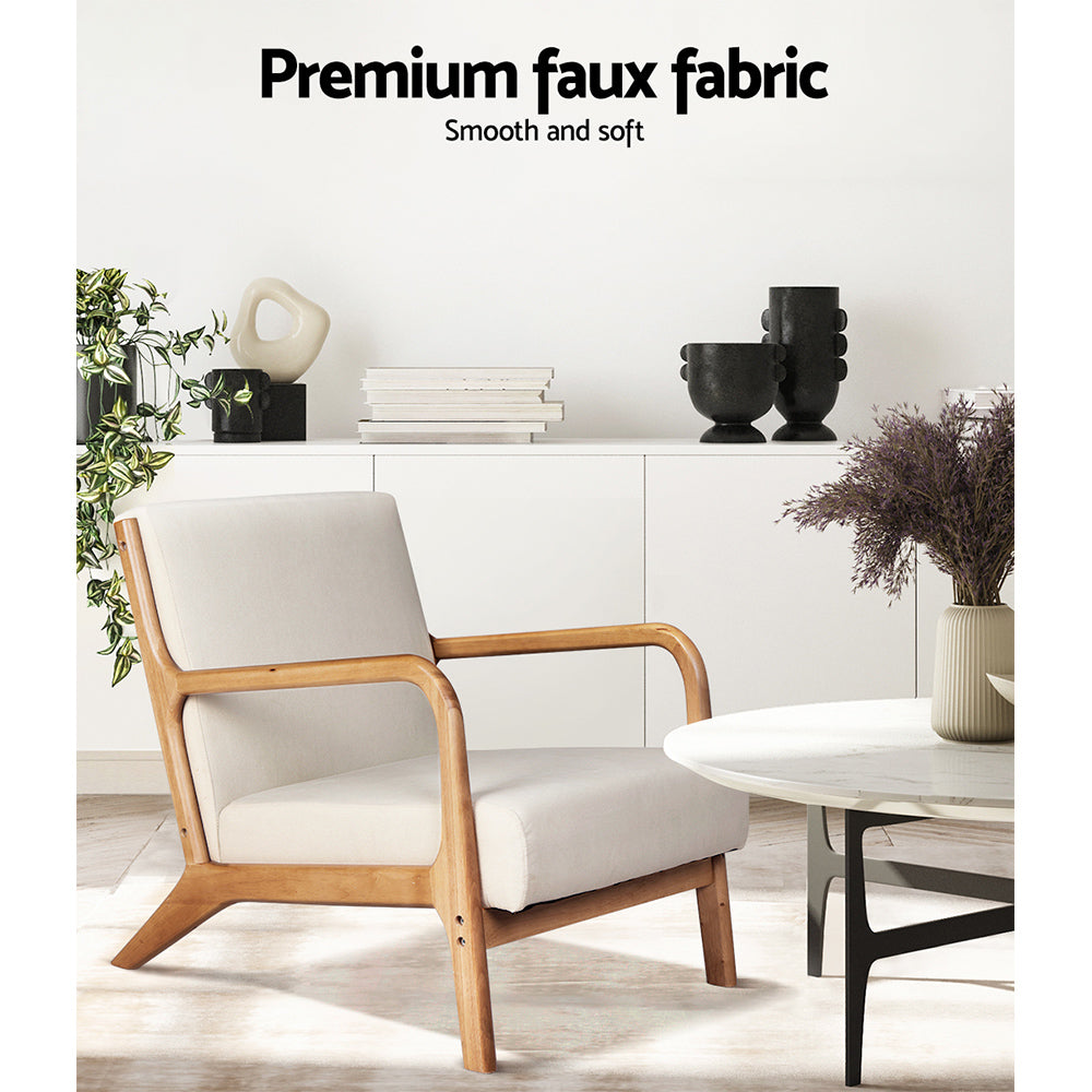 Artiss Olive Armchair - Beige