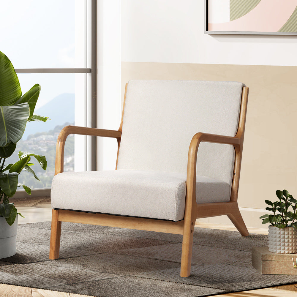 Artiss Olive Armchair - Beige