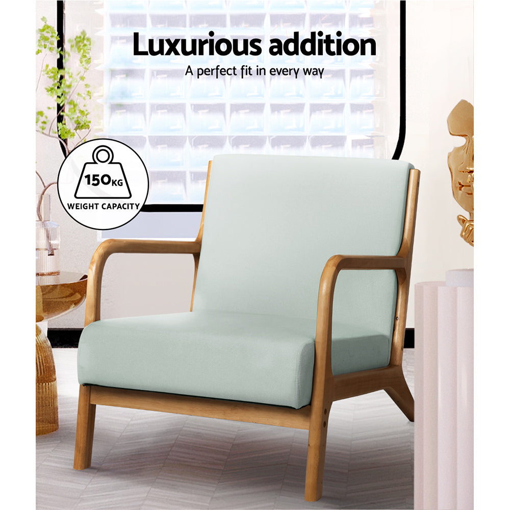 Artiss Olive Armchair - Grey
