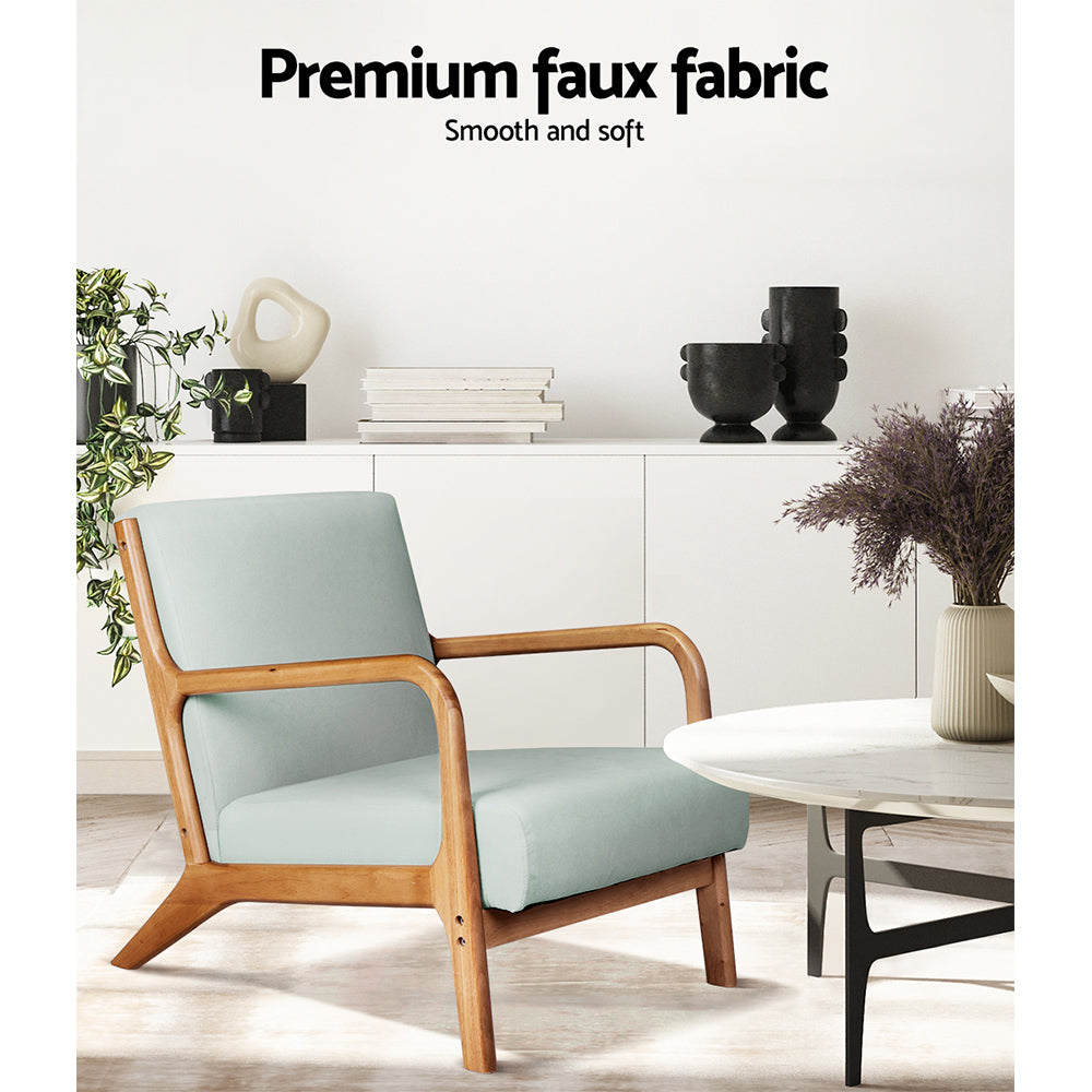 Artiss Olive Armchair - Grey