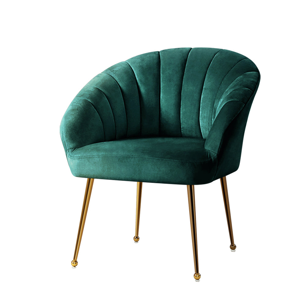 Artiss Eloise Armchair - Velvet Green