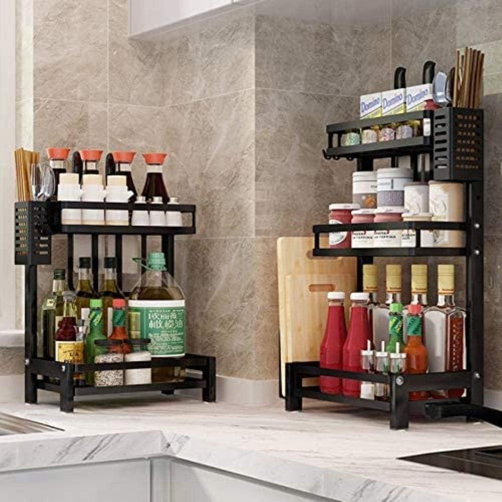 Carla Home 2-Tier Kitchen Spice Rack Organizer