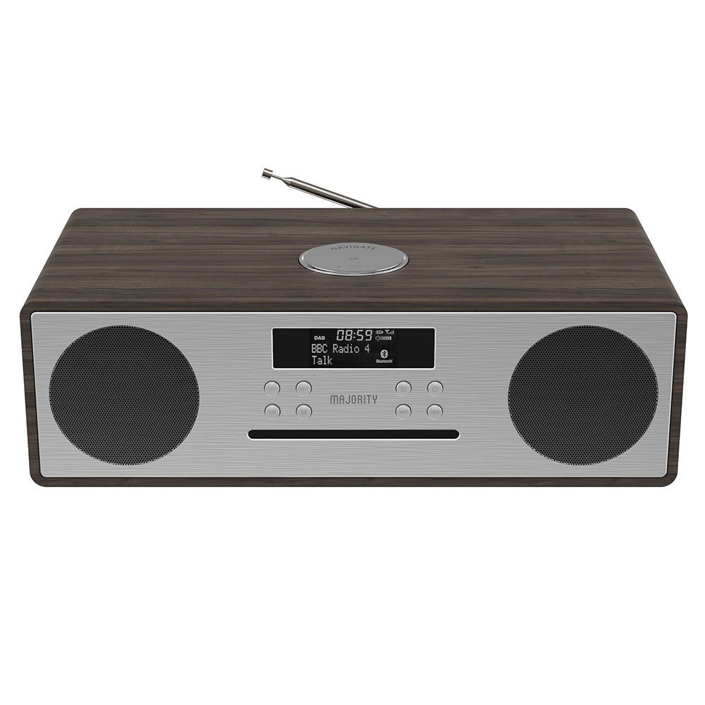 Majority Oakington Bluetooth, DAB Radio & CD Player - Walnut