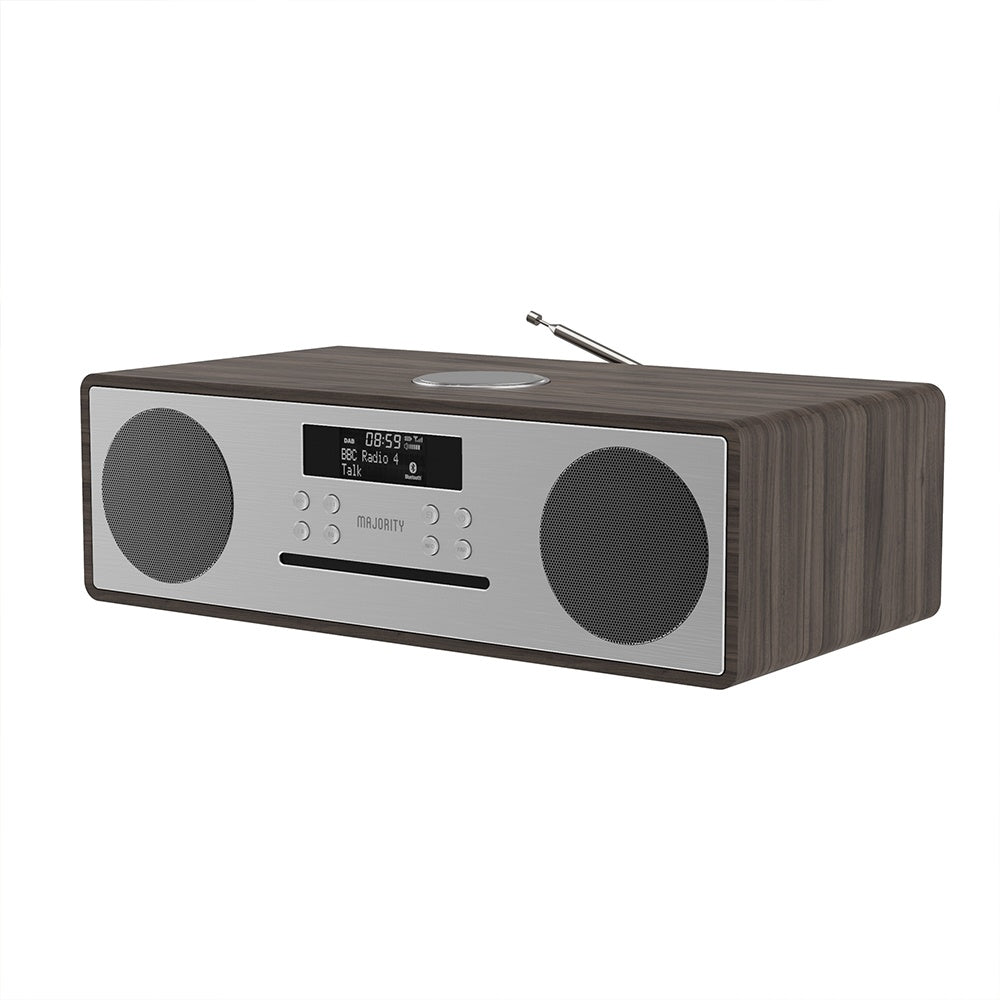 Majority Oakington Bluetooth, DAB Radio & CD Player - Walnut