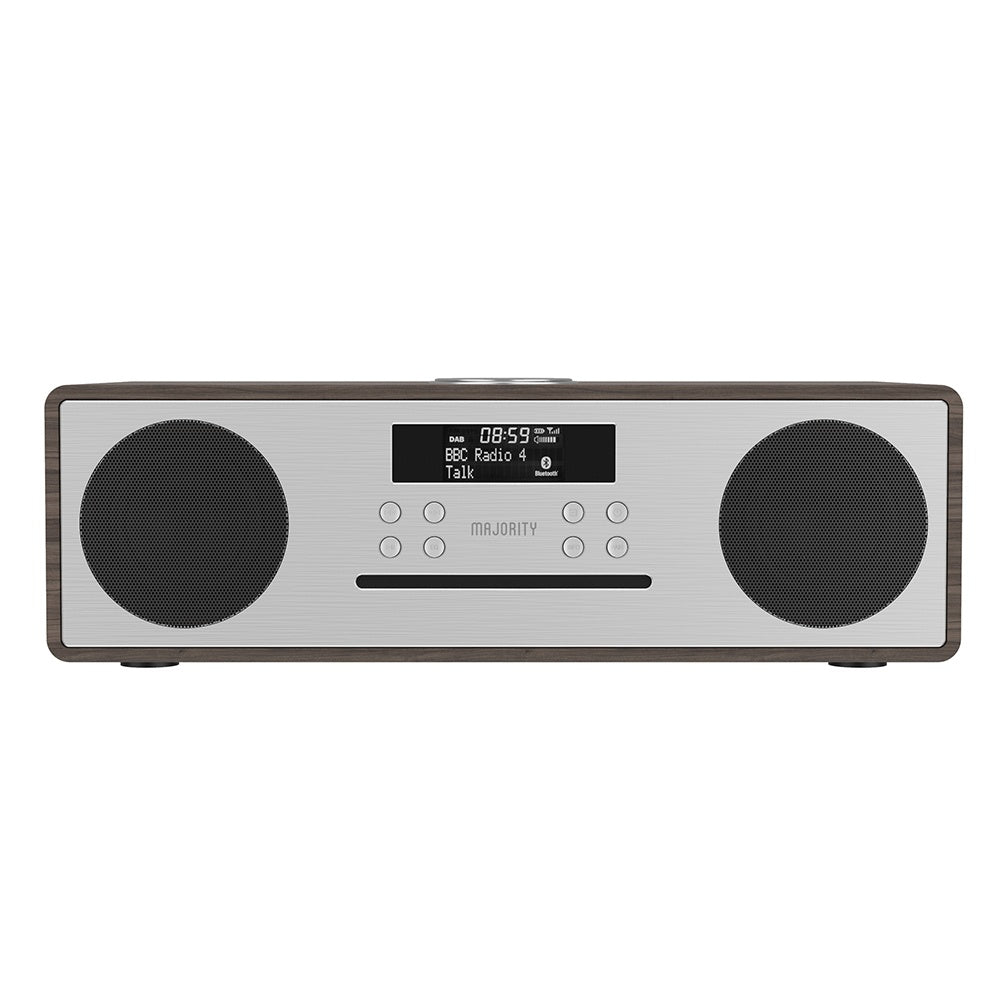 Majority Oakington Bluetooth, DAB Radio & CD Player - Walnut