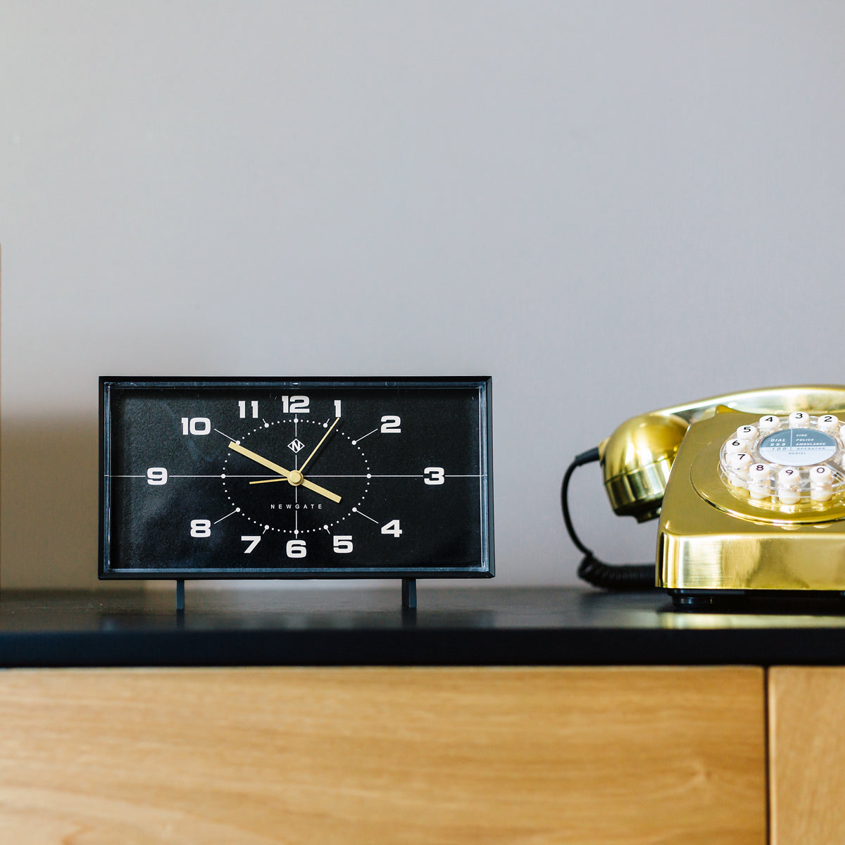 Newgate Wideboy Alarm Clock - Black