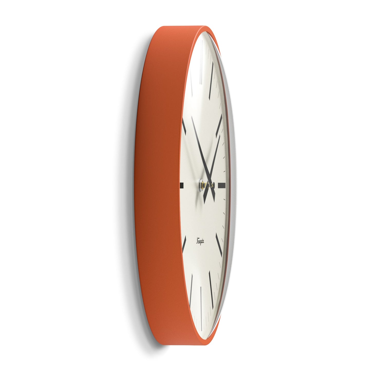 Newgate Radio City Wall Clock Marker Dial - Matte Pumpkin Orange