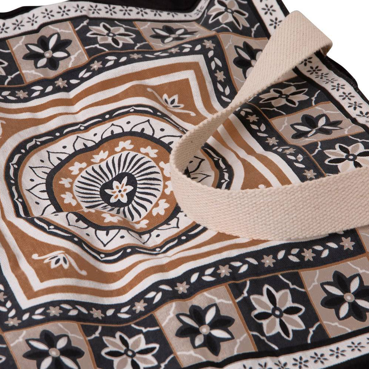 J Elliot Home Kasbah Cotton Tote Shopping Bag - Black