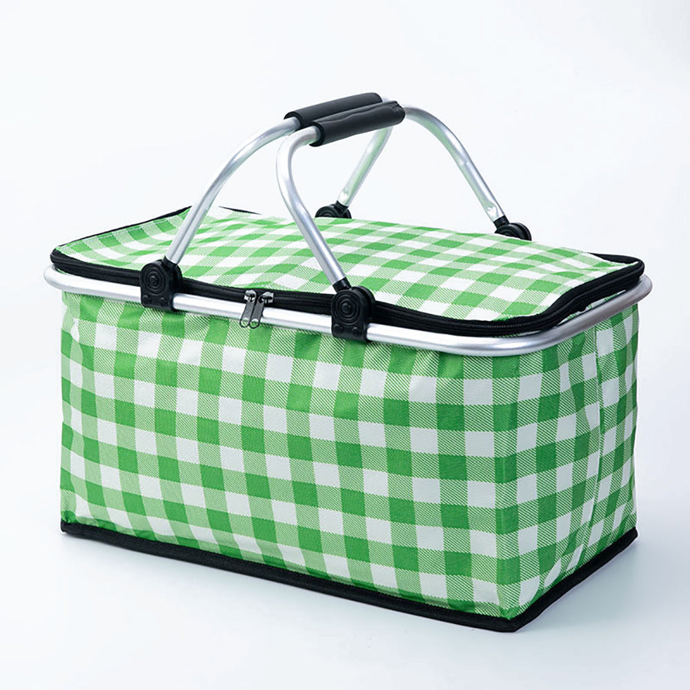 Insulated Picnic Basket - Green