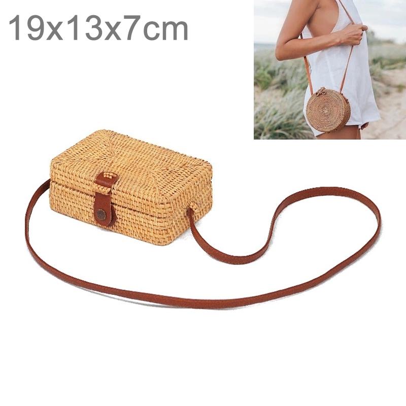 Handmade Square Vintage Style Rattan Bag