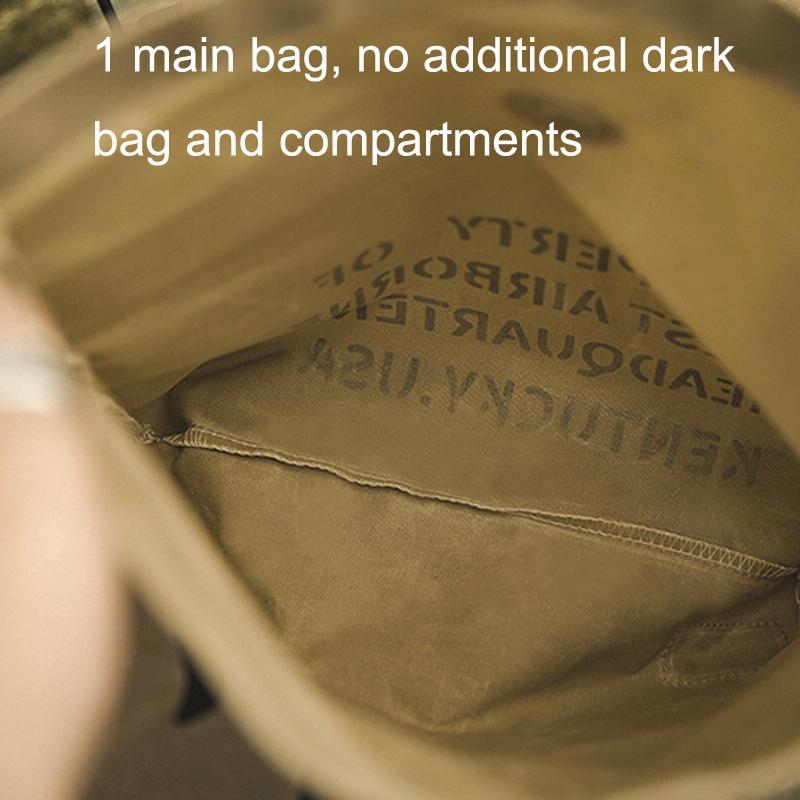 Vintage Canvas Handbag for Documents and Files - Coffee