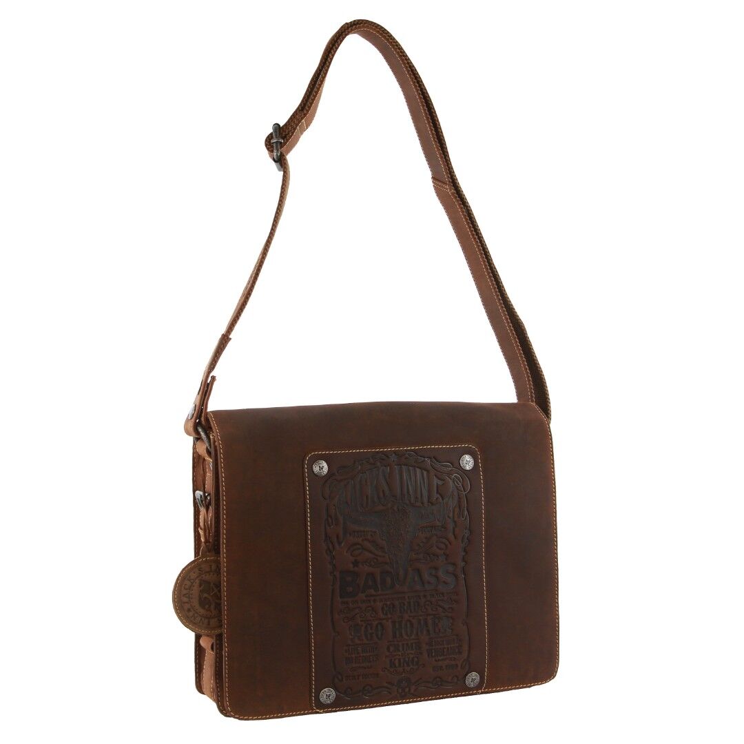 Jack's Inn 54 Lady Killer Brown Vintage Shoulder Bag - Cognac