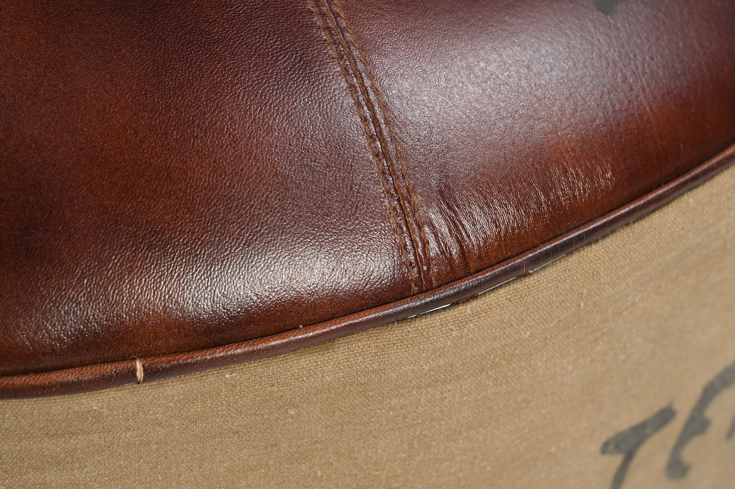 Vintage Style Round Ottoman