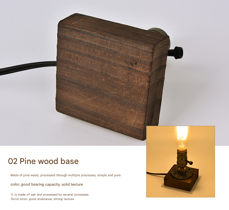 Rustic Industrial Table Lamp