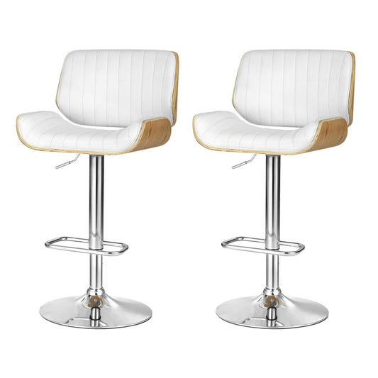 Artiss Galina Bar Stools x 2 - White