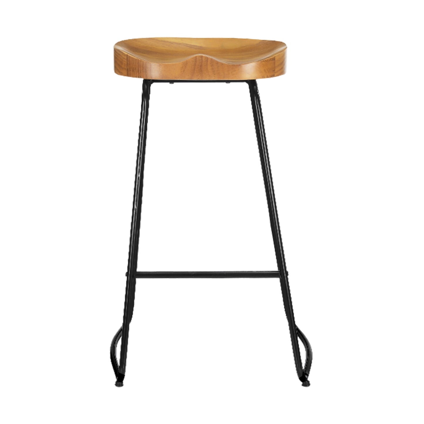 Artiss Bar Stools with Tractor Seat x 4 - Pine Wood
