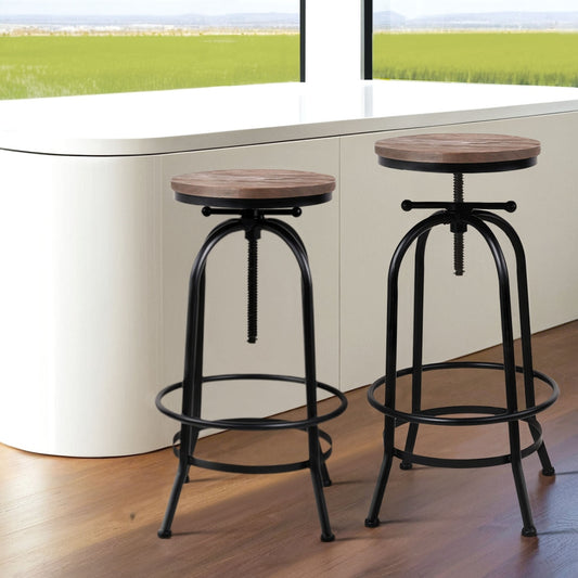Artiss Vintage Style Bar Stools x 4 - Wooden