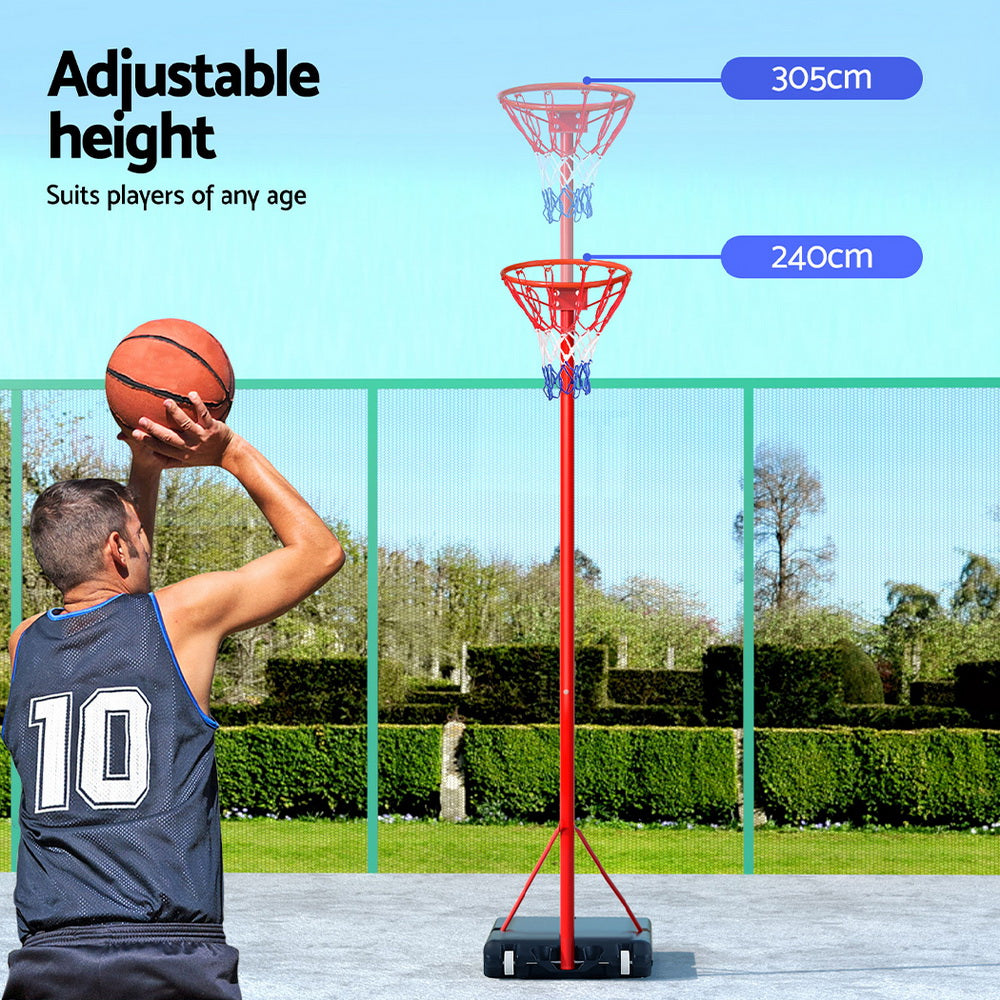 Everfit Basketball Netball Hoop Stand System