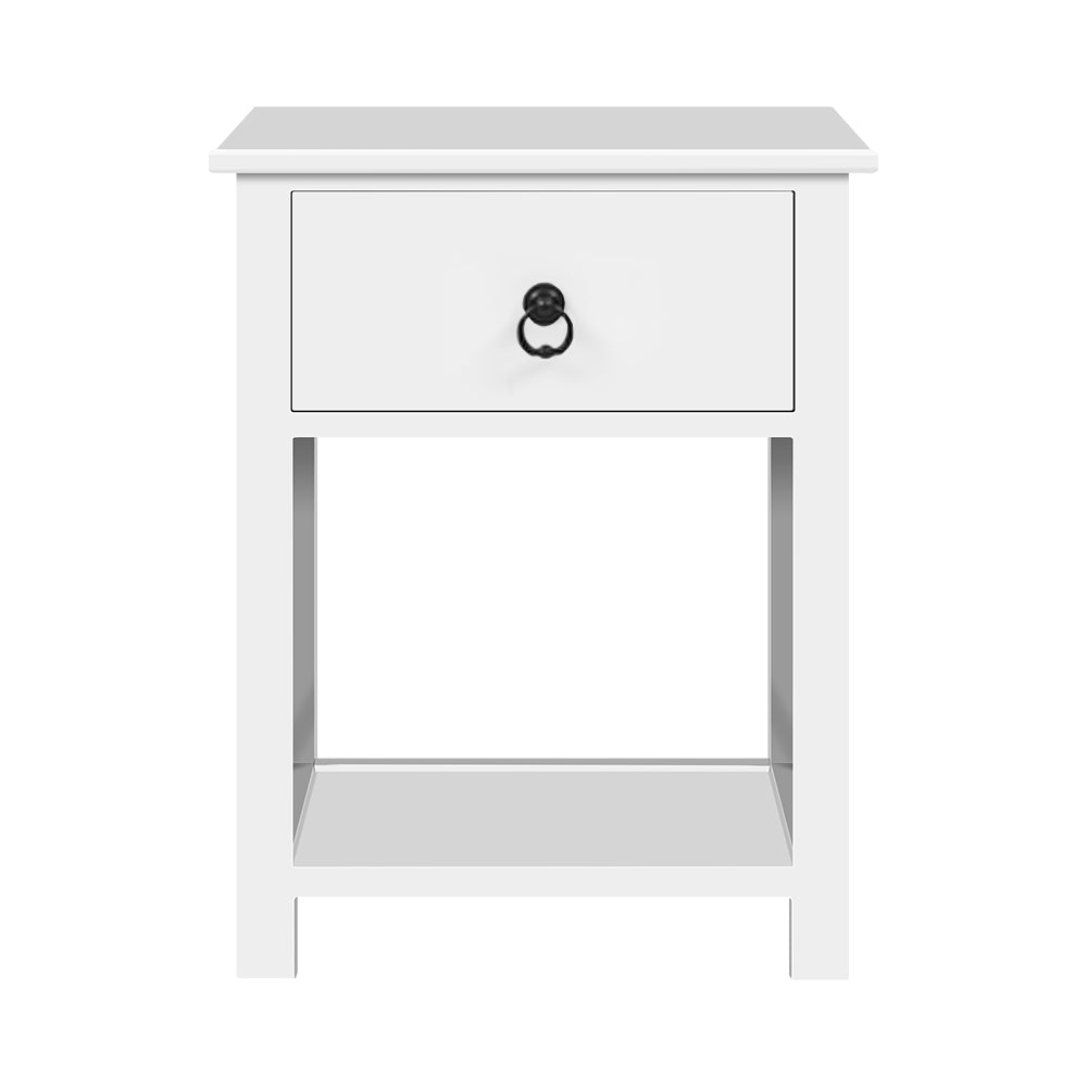 Artiss Emma Bedside Tables x 2 - White