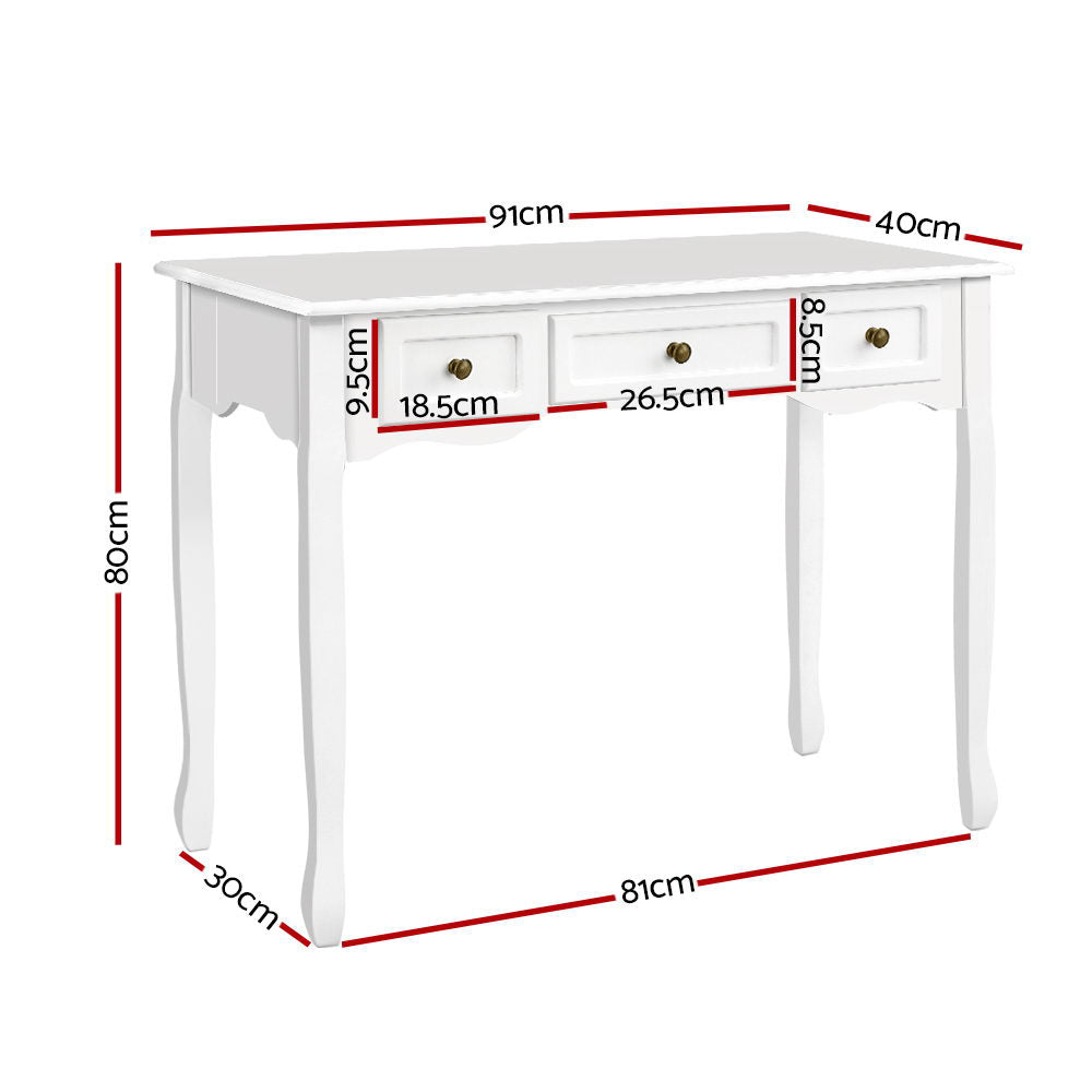 Artiss Console Table - Hamptons White
