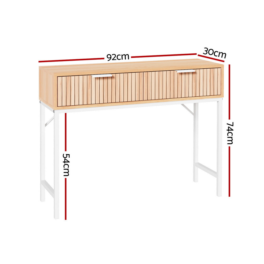 Artiss Console Table with 2 Drawers