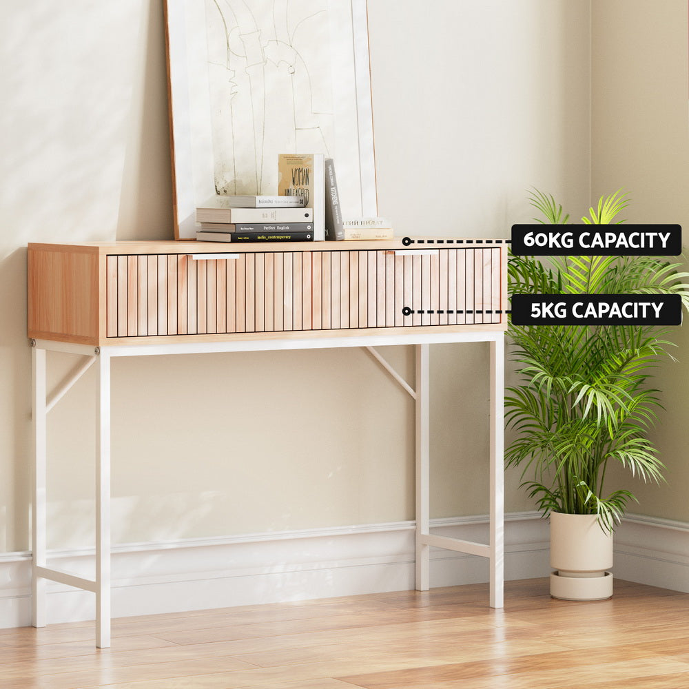 Artiss Console Table with 2 Drawers